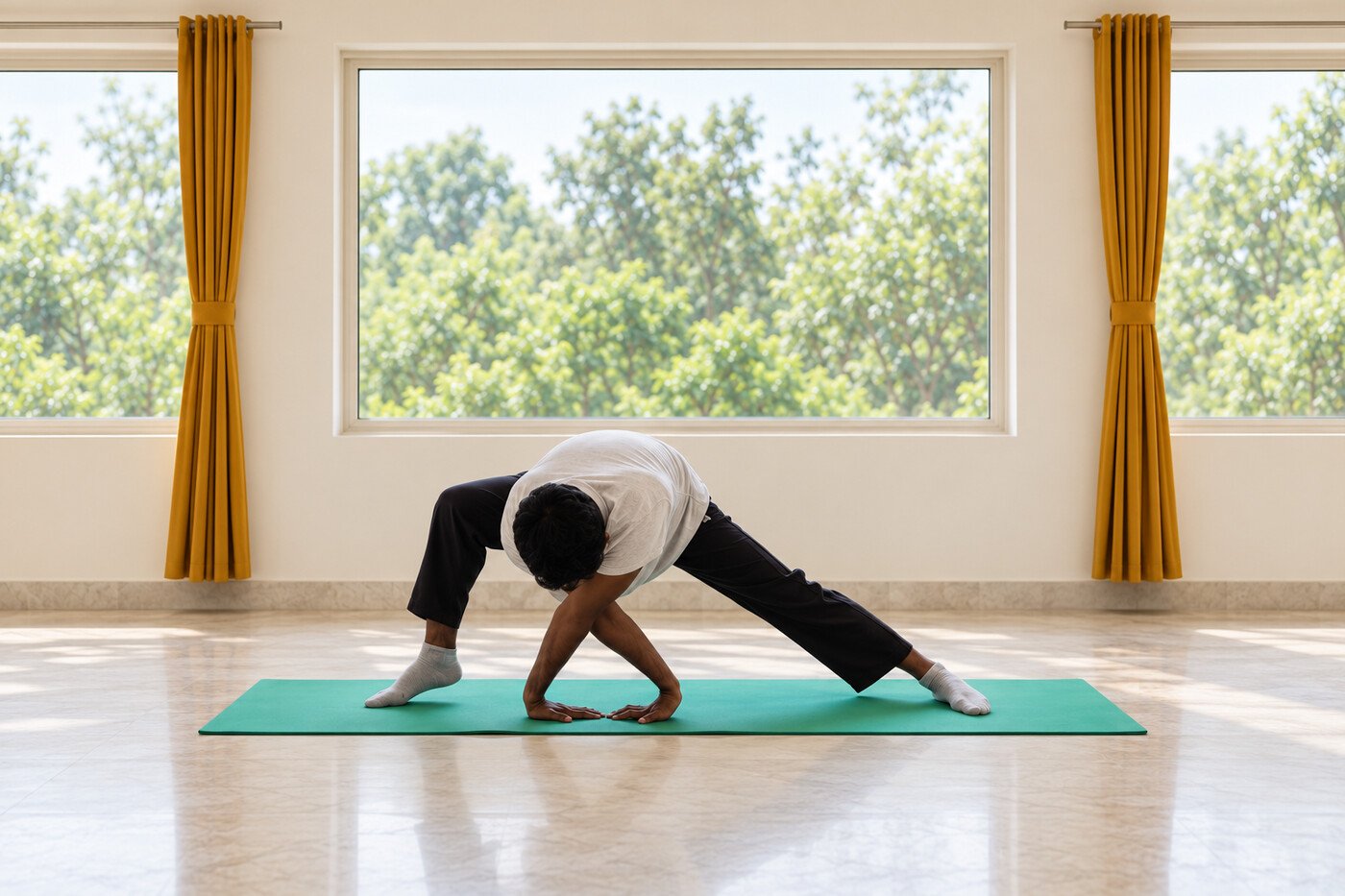 Krishna Pratap Mishra: Standing practice